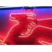 Original Mobilgas (Shield) Pegasus Porcelain Sign with Neon 72 IN W x 72 IN H